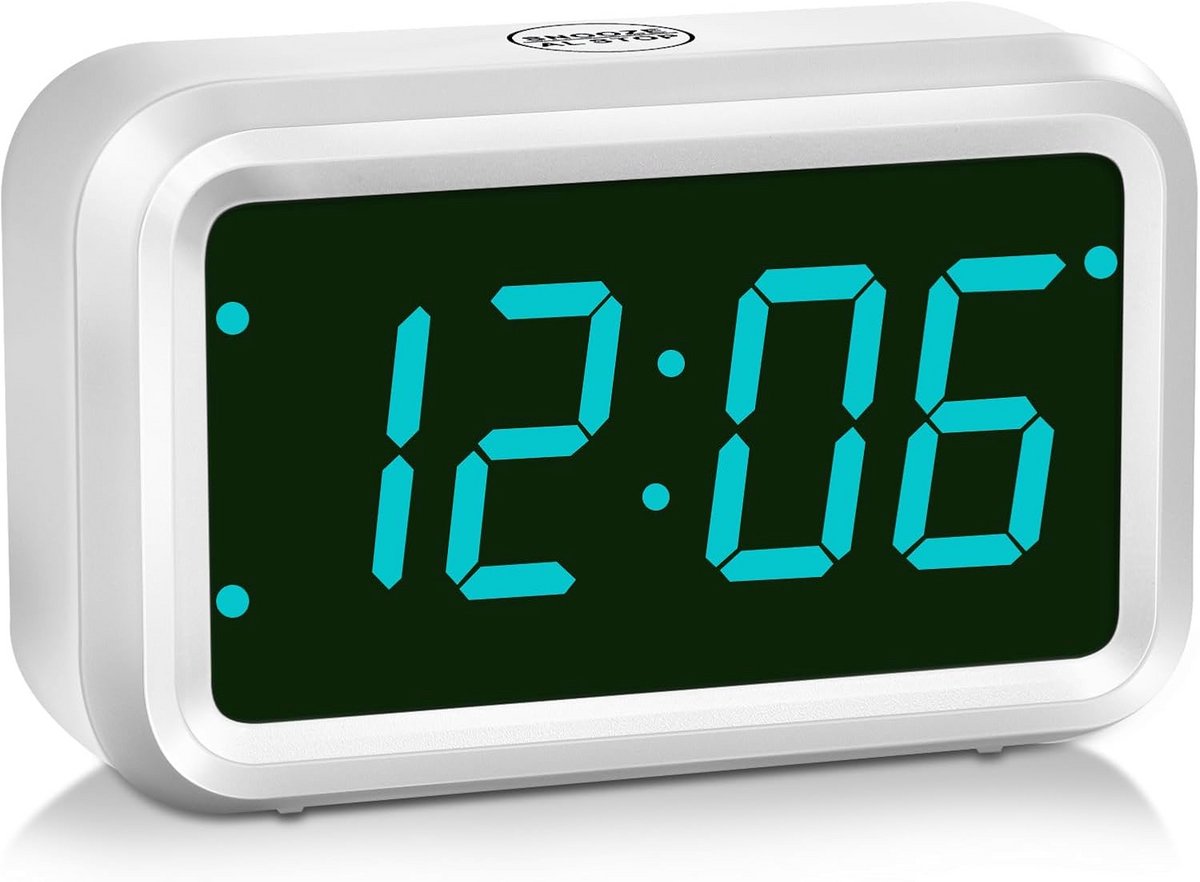 Draadloze Digitale Wekker voor Nachtkastje met Instelbare LED Helderheid