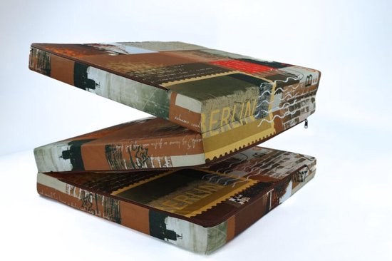 3-Delige Opvouwbare Gastenmatras 195x60x9 cm - Schuim Slaapmat voor Camping en Logeerkamer van Merkloos — afbeelding 5