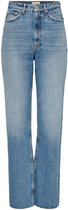 Only Riley Straight Dot353 Hoogzittende Jeans Blauw 25 / 32 Vrouw