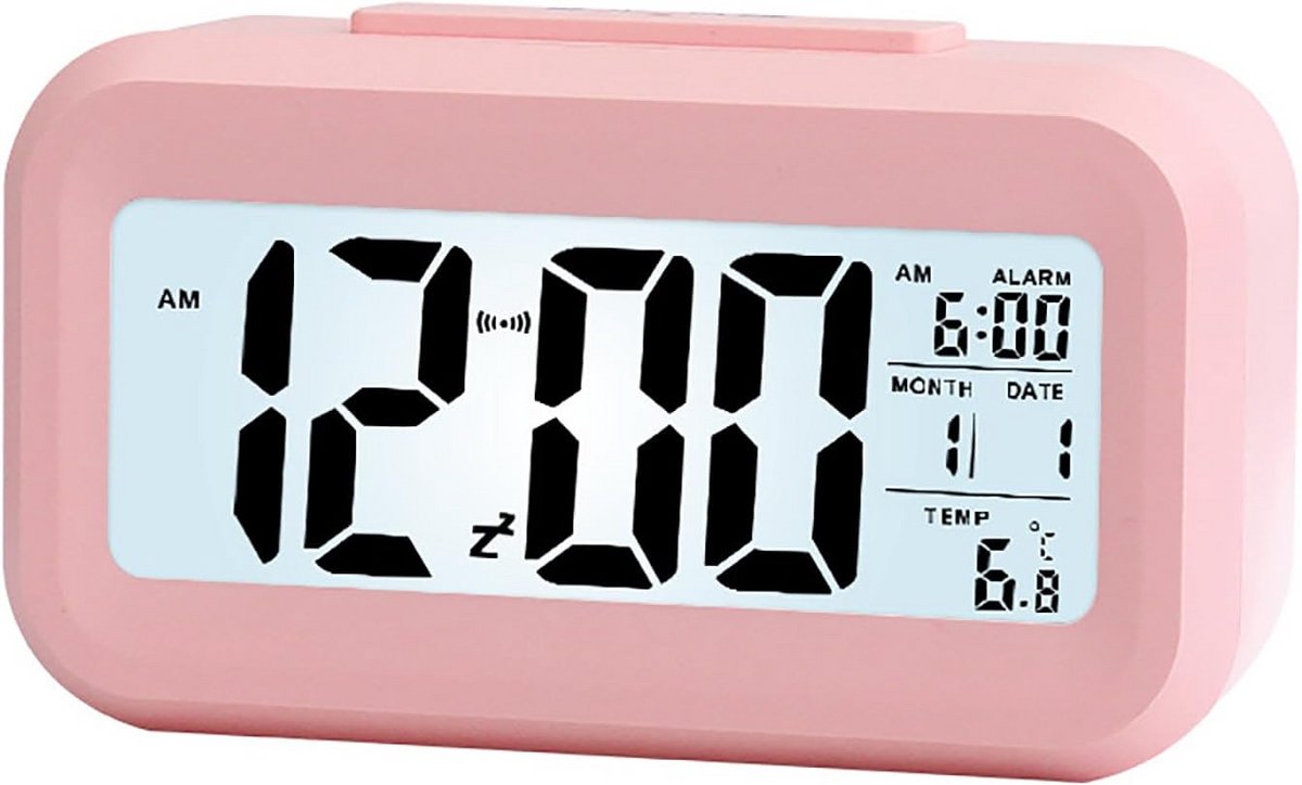 Digitale Wekker met Datum, Temperatuur en Achtergrondverlichting