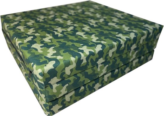 Opvouwbare Gastenmatras 3-Delig 195x60x9 cm - Comfortabel Schuimmatras voor Camping en Reizen — afbeelding 4