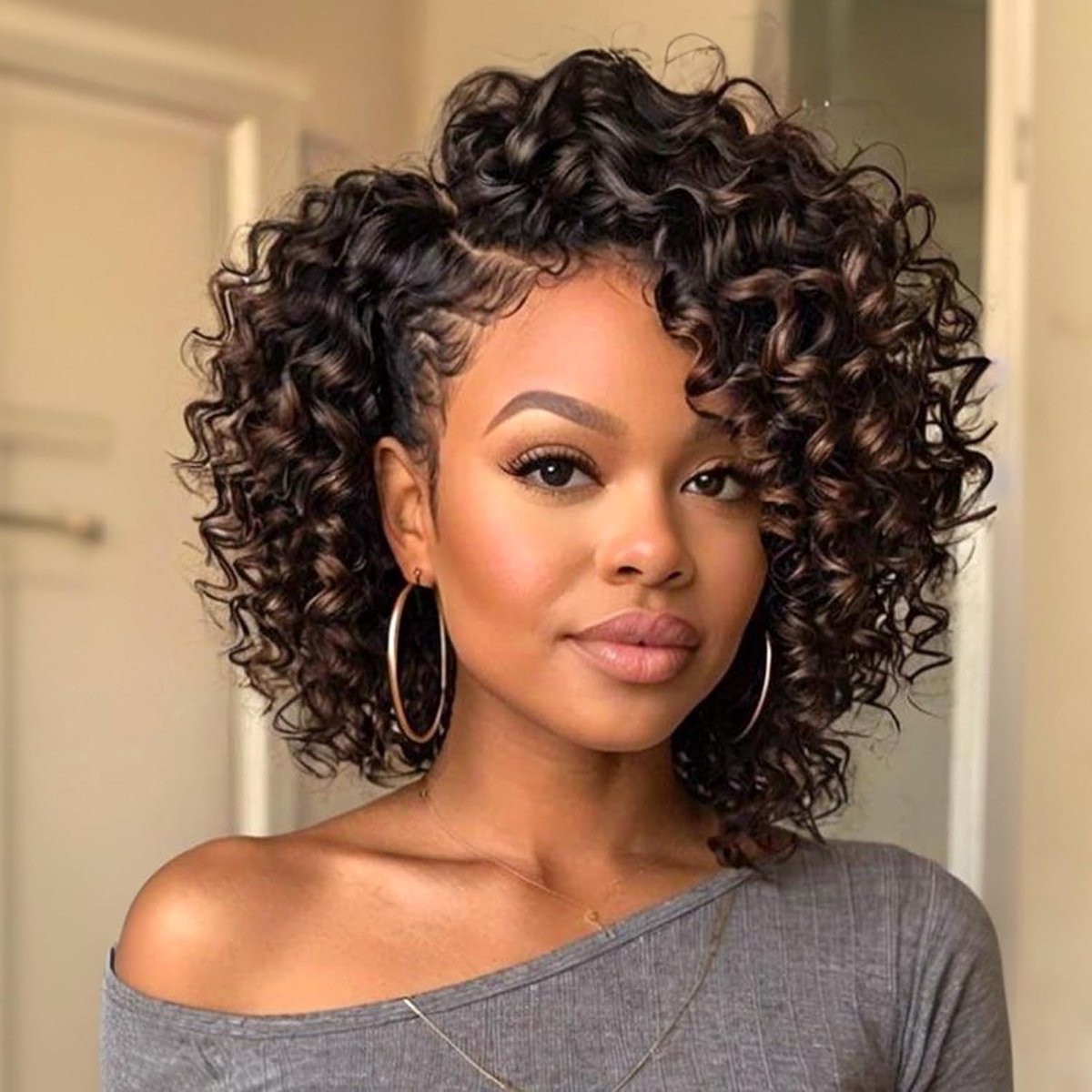 3 Packs 8 Inch Krullend Synthetisch Vlecht Haar Crochet Extensions voor Twist Braids