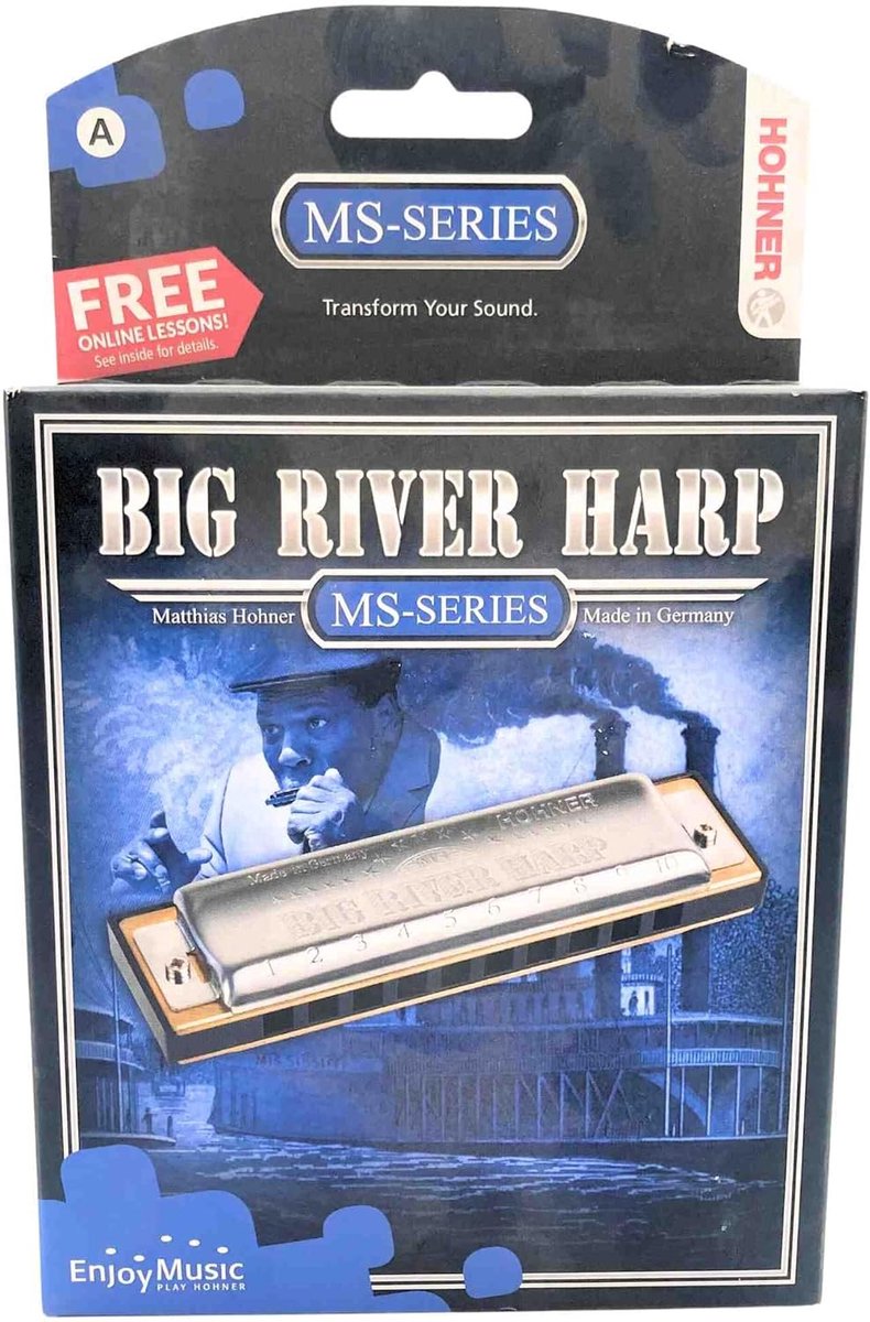 Diatonische Mondharmonica in Toonsoort A, 10 Gaten