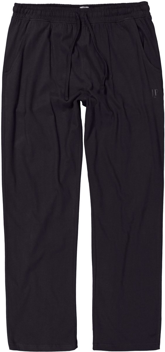 JP 1880 - Heren - Pyjamabroek loungewear lang model elastische tailleband - Zwart - Maat 8XL
