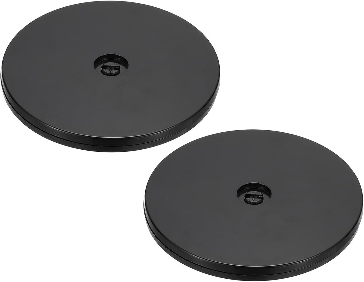 6 Inch Heavy Duty Rotating Swivel Stand met Steel Ball Bearings - 2 Pcs 360° Rotation Turntable Lazy Susan Base voor Large Screen TV - Computers Monitors - Zwart