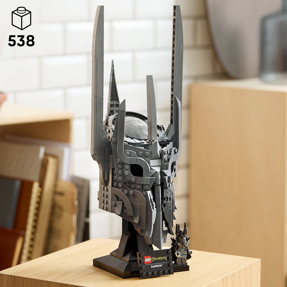LEGO Icons - The Lord of the Rings: De Helm van Sauron Bouwpakket voor Volwassenen en Woondecoratie - 11373 – foto 4