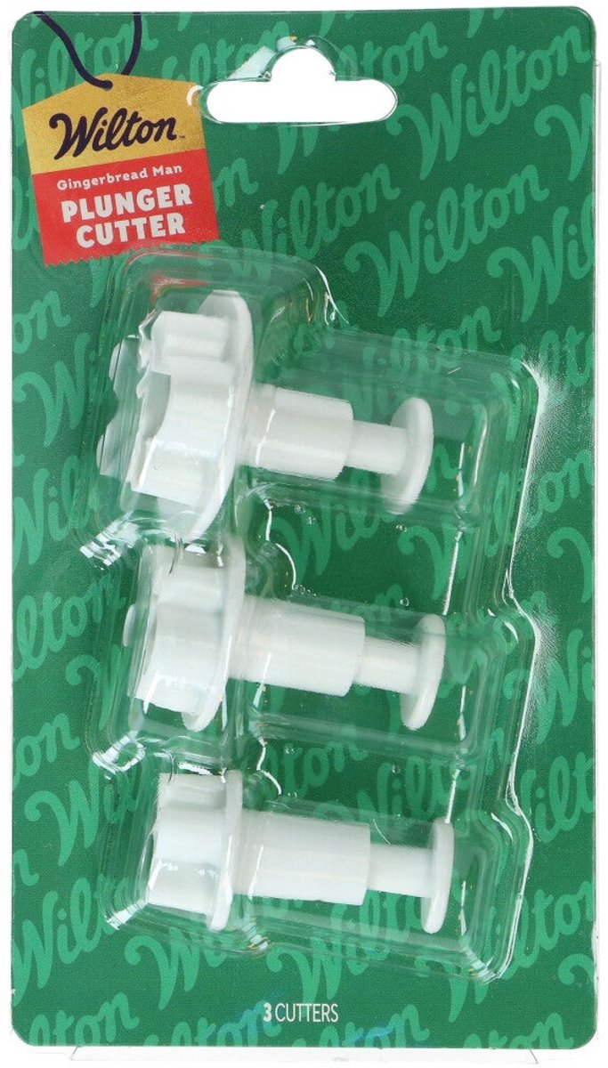 Wilton Plunger Cutter Gingerbread Man set/3