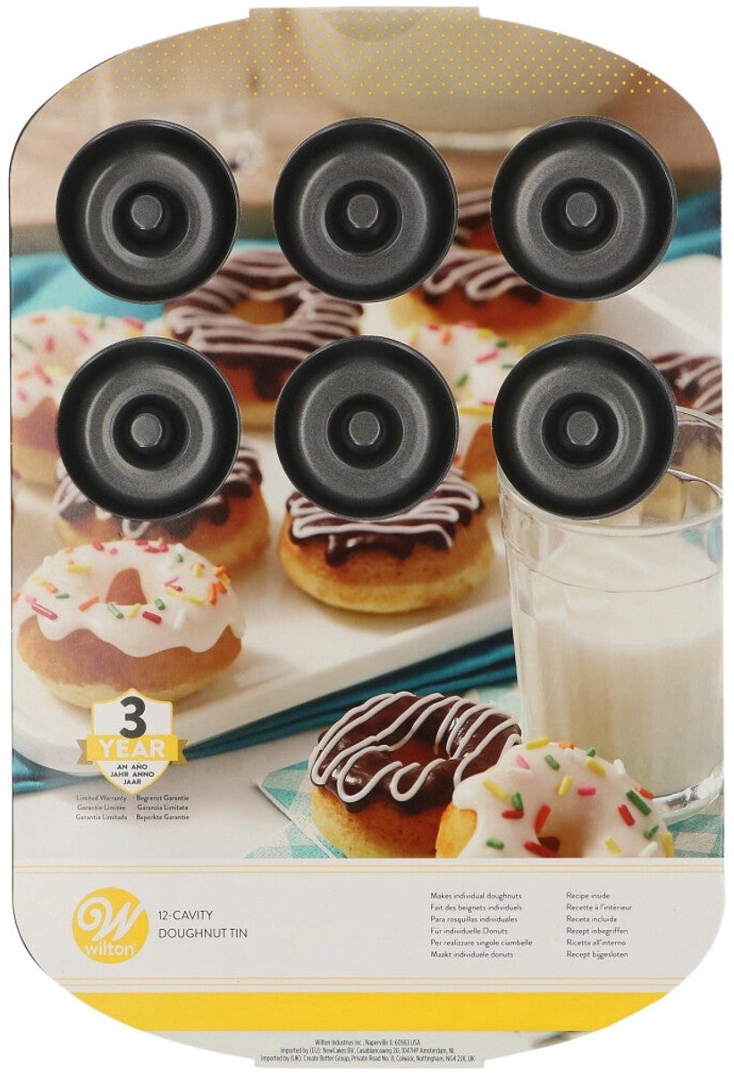 Wilton Donut Bakvorm - Donutmaker voor 12 Donuts - 35,2 x 23,5 cm