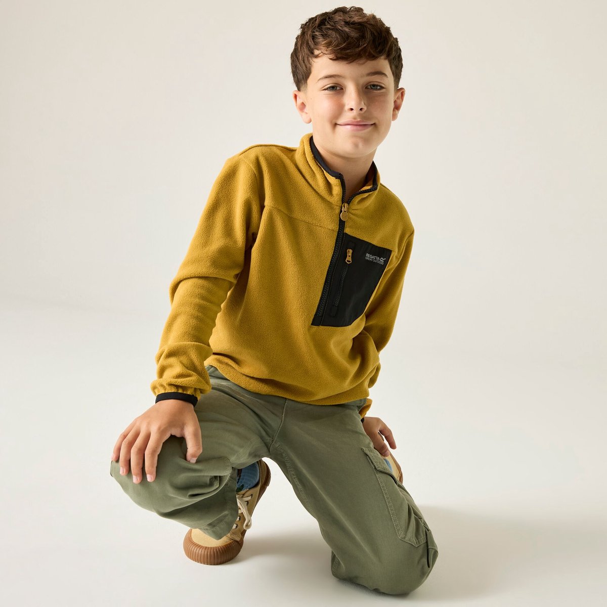 Kinderfleece met halve rits Frankie