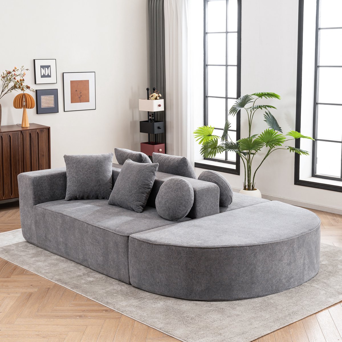 STILVORA Modulaire Bank 171 Cm - Zonder Montage En Volschuim Comfort - Te Gebruiken Als Sl