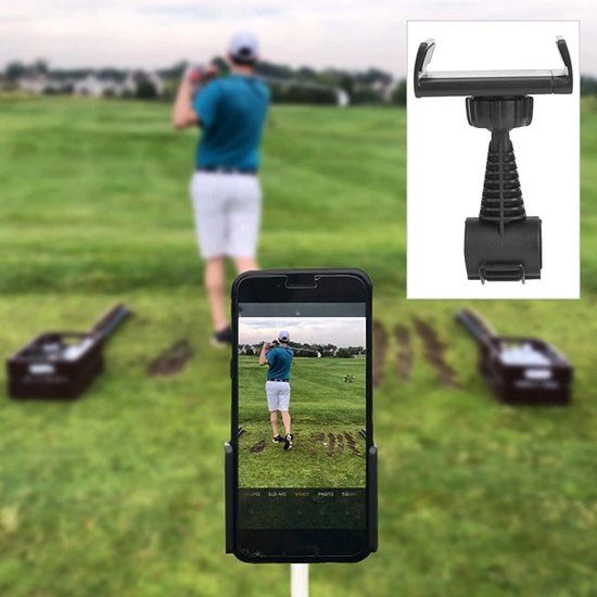 Swing Record Telefoonhouder voor Golf Swing met Opname Accessoire - Golf Alignment Trainingshulpmiddelen - Perfect voor Golf Lovers — afbeelding 3