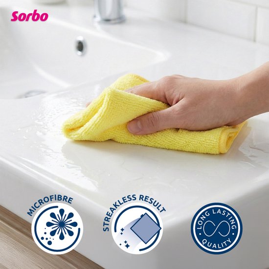 Tissu microfibre Sorbo - 6 pièces - Assorti