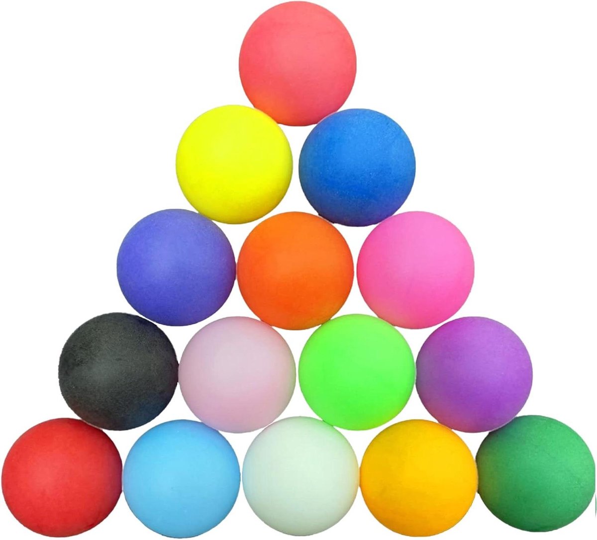 MK Stoer - Dubbele Tafeltennisballen - Training - 40mm - Spelletjes - Geschenken - Kattenspeelgoed - Duurzame Gekleurde Tafeltennisballen