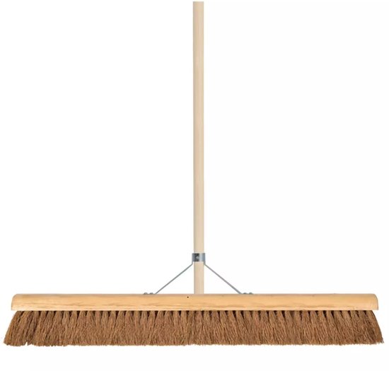 Talen Tools - Zaalveger - Zachte bezem - Kokosharen - 90 cm - Houten steel - 160 cm van Talen Tools — afbeelding 3