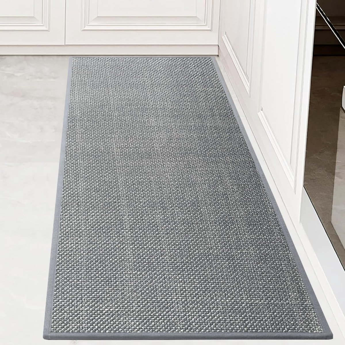 Washbare Anti-Slip Keukenrunner Waterdichte Gevlochten Vloermat