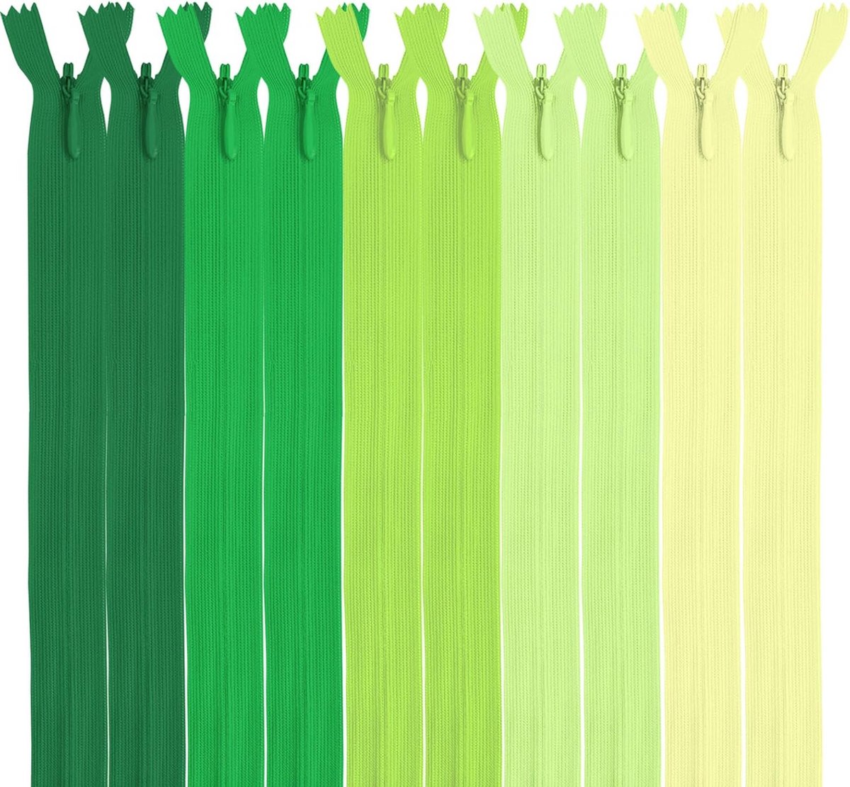 10x Onzichtbare Nylon Ritsen 35 cm voor Kleding en Tassen - Machinaal Naaien