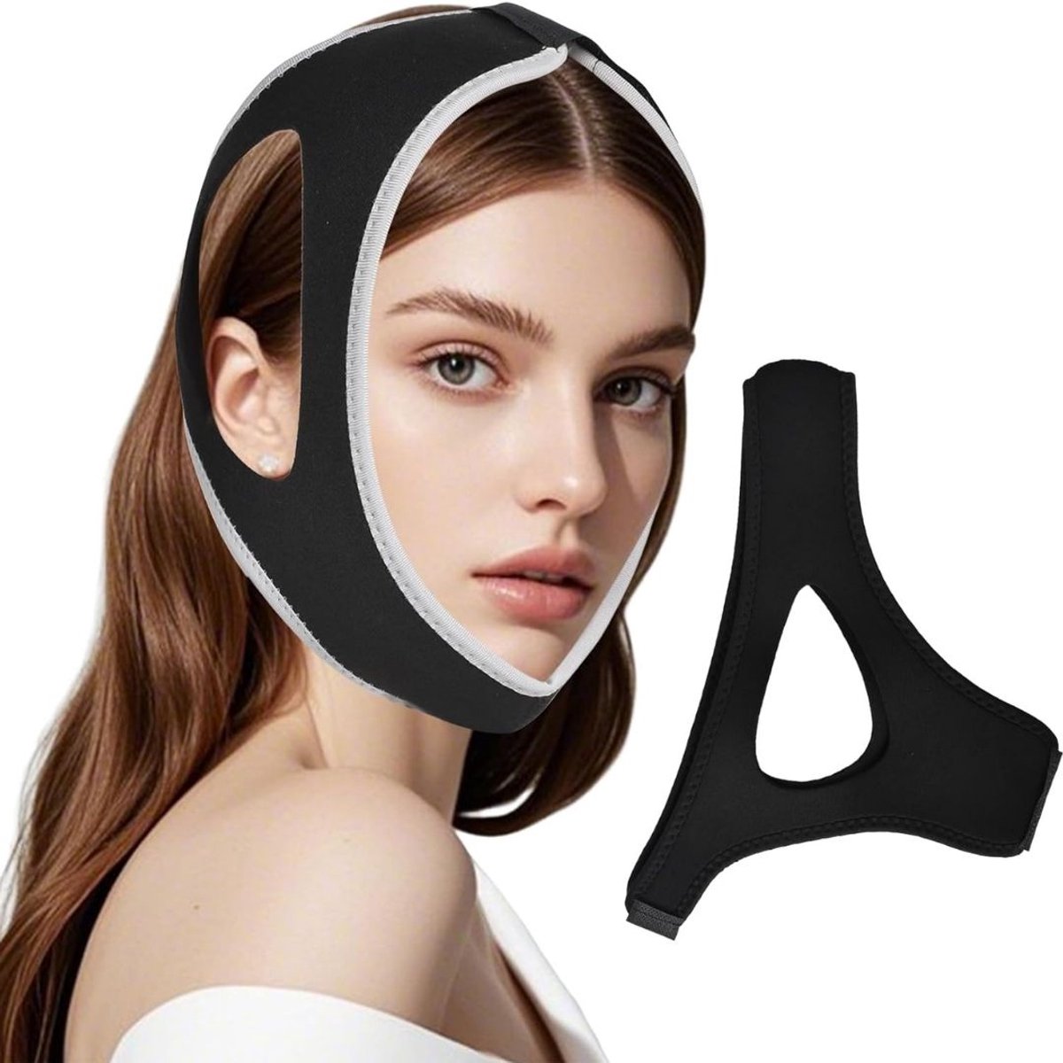 White-Label® Anti Snurk - Snurkbeugel - Anti Snurk Producten - Geschikt Voor Mannen & Vrouwen - Zwart