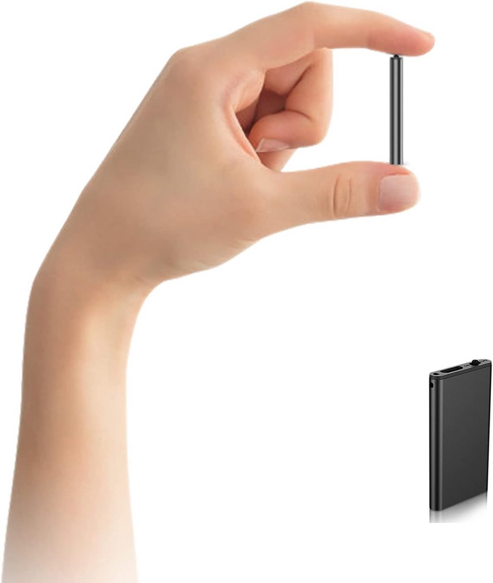 Mini Voice Recorder 0.5cm Dik - Digitale Audio Opname met Geluidsactivatie