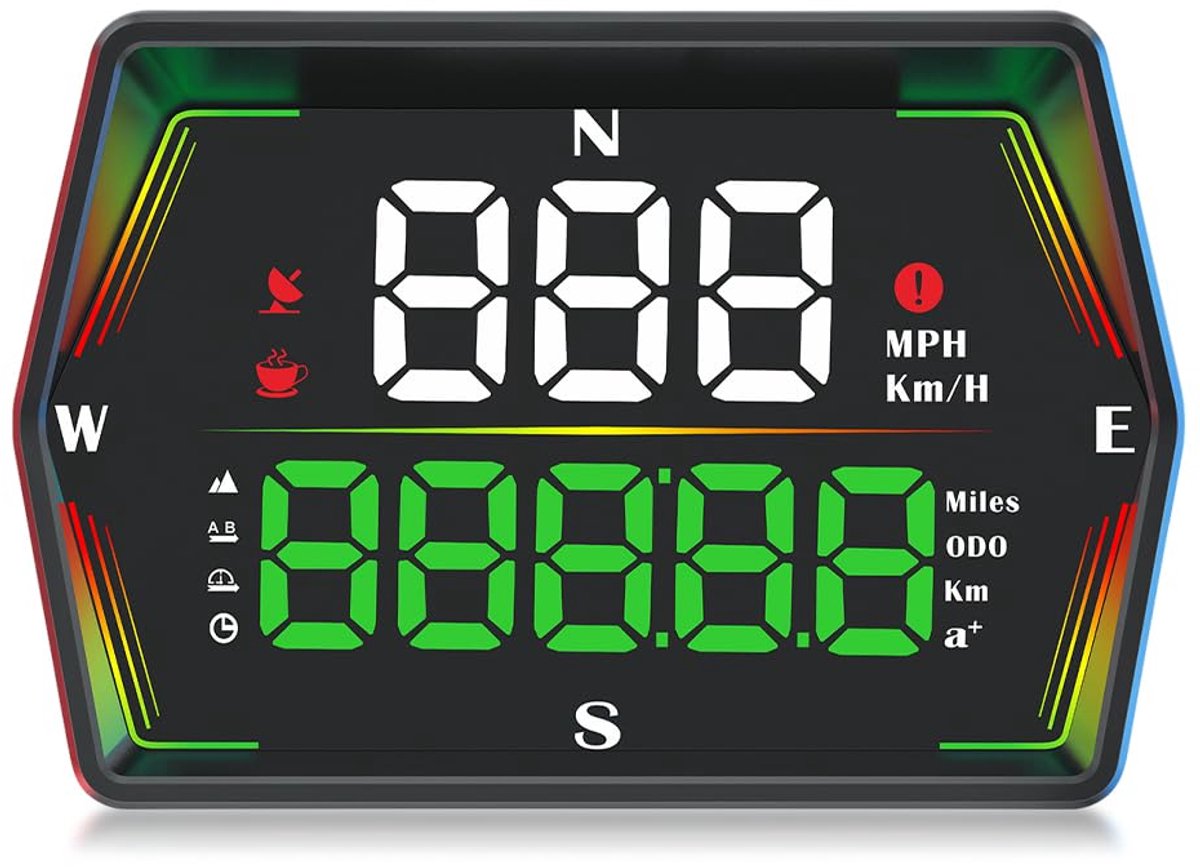 Digitale GPS Snelheidsmeter met Head-Up Display voor Auto