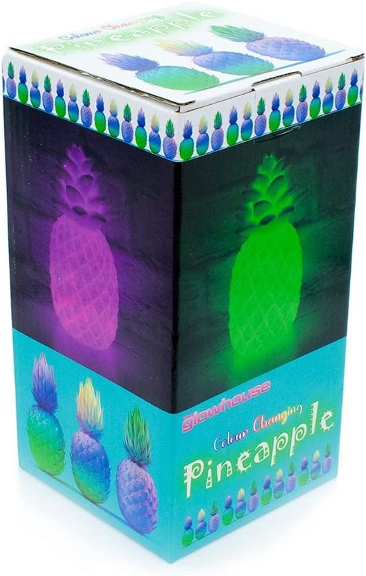 Kleur Veranderende Ananas Sfeerlamp voor Slaapkamer en Decoratie van Merkloos — afbeelding 3
