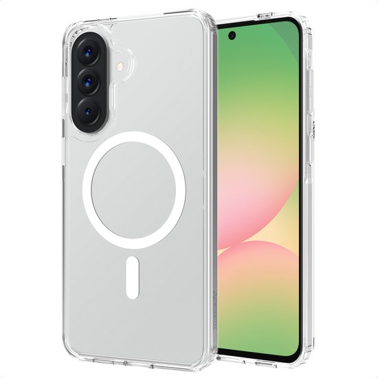 Housse Accezz - Compatible avec Samsung Galaxy A57 (5G) - Coque de Protection Xtreme Impact avec Ring Magnétique - Transparent