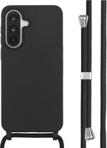 imoshion Hoesje - Geschikt voor Samsung Galaxy A37 (5G) - Siliconen hoesje met koord - Zwart
