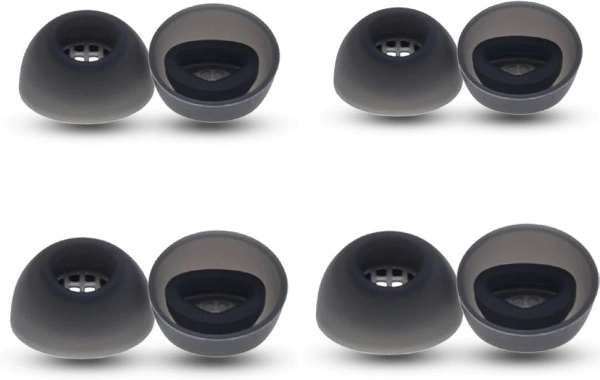 Zachte Siliconen Oordopjes Set voor Hoofdtelefoons (4 Paren, 4 Maten)