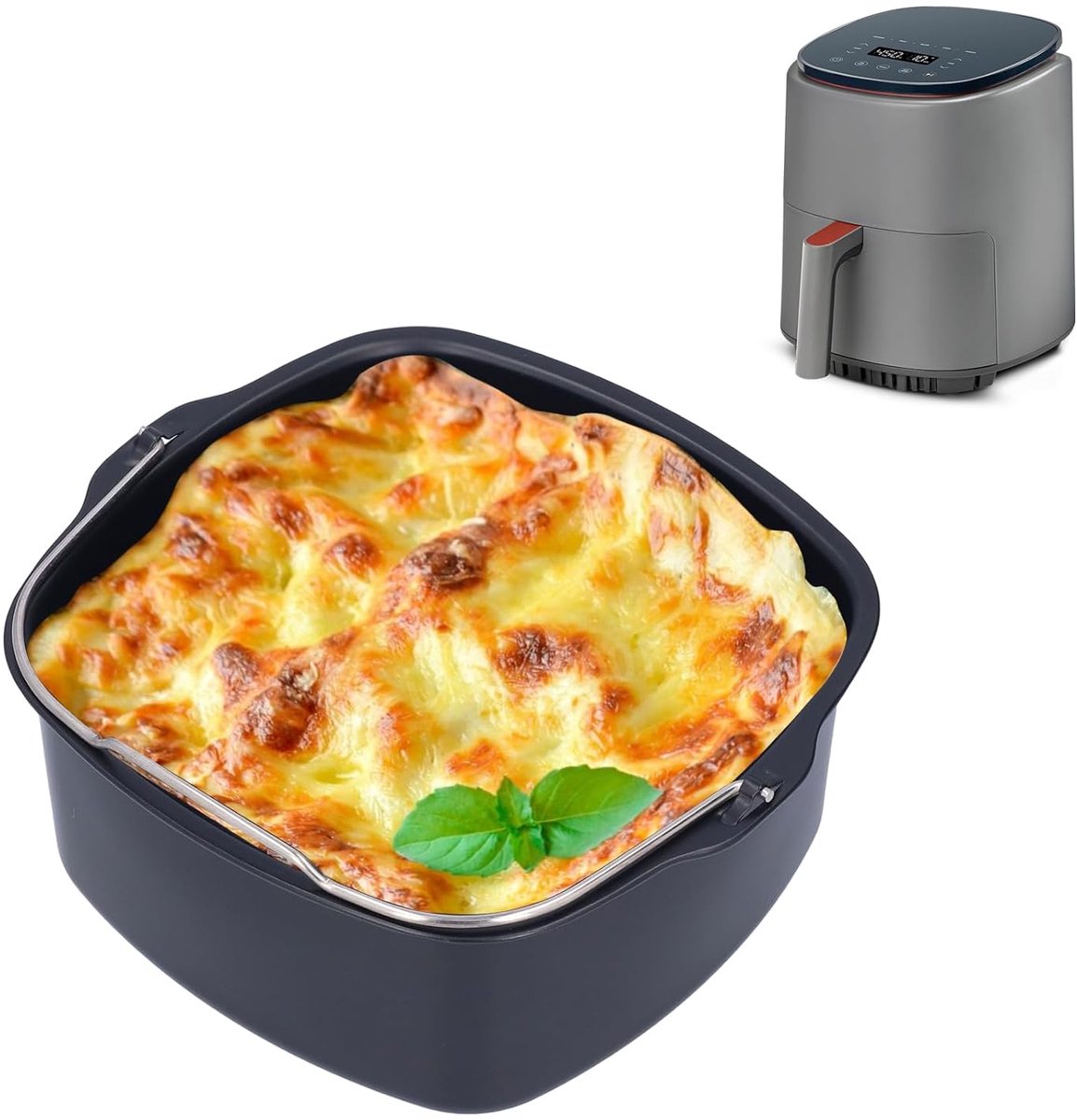 Ronde Bakvorm voor Airfryer (18 cm) - Cakevorm, Broodvorm, Taartvorm