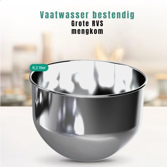 REN® Mixer met mengkom - Mixer - Mixer met mengkom keukenmachine - Zwart -‎39x 24x 31cm ; 5.85 kg van Merkloos — afbeelding 2