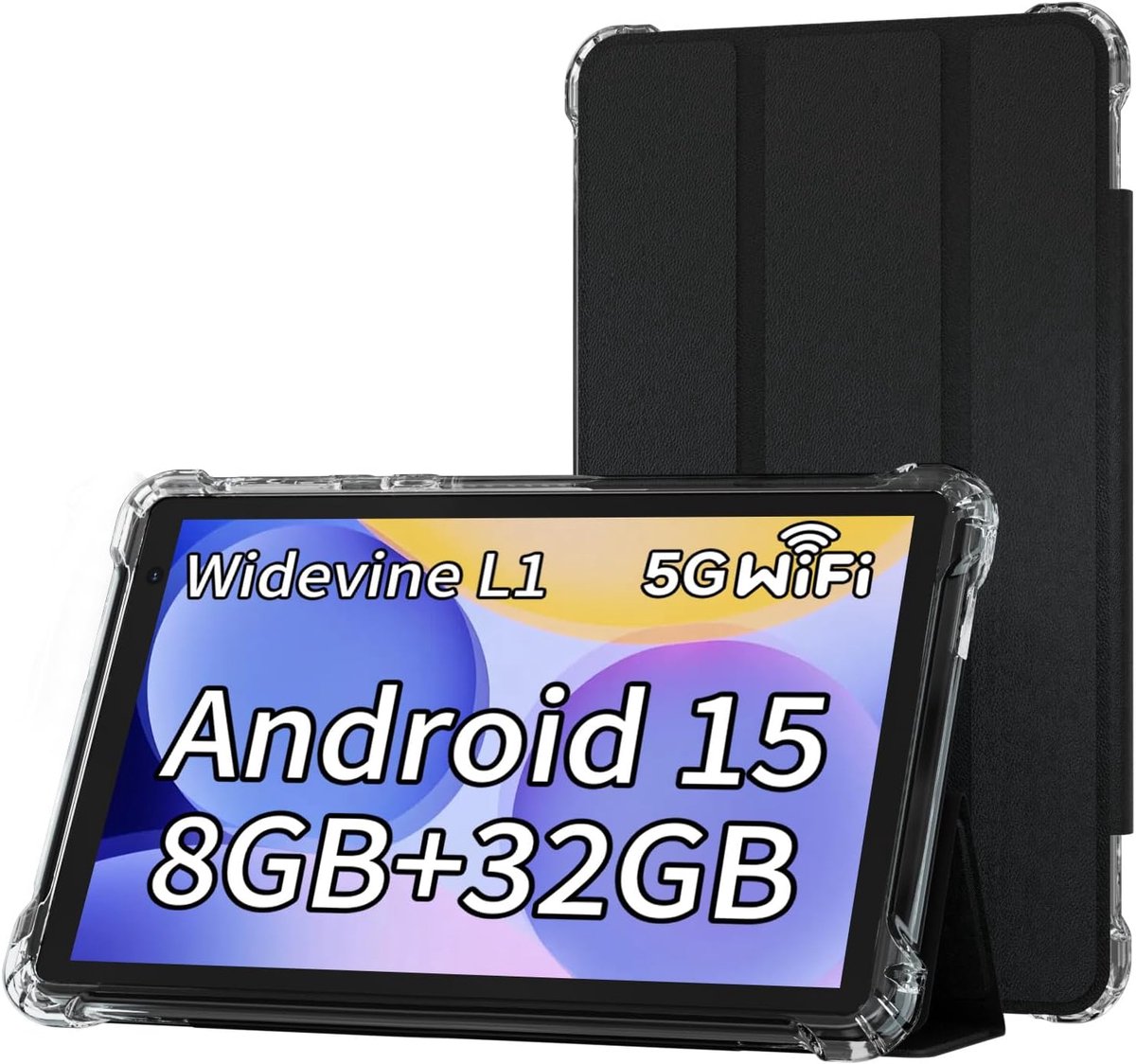Tablet 7 inch - Android apparaat - Dagelijks gebruik - Uitbreidbaar geheugen - 19 x 11 cm - Zwart