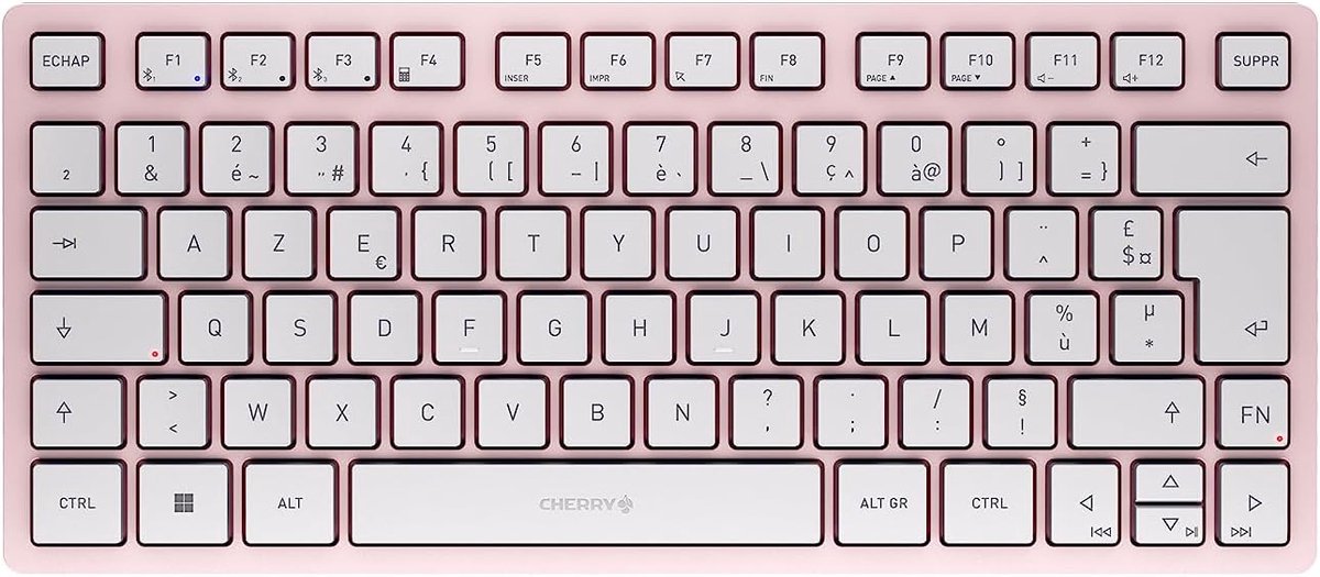 Compact Multi-Device Bluetooth Toetsenbord Frans AZERTY Inclusief Reisetui