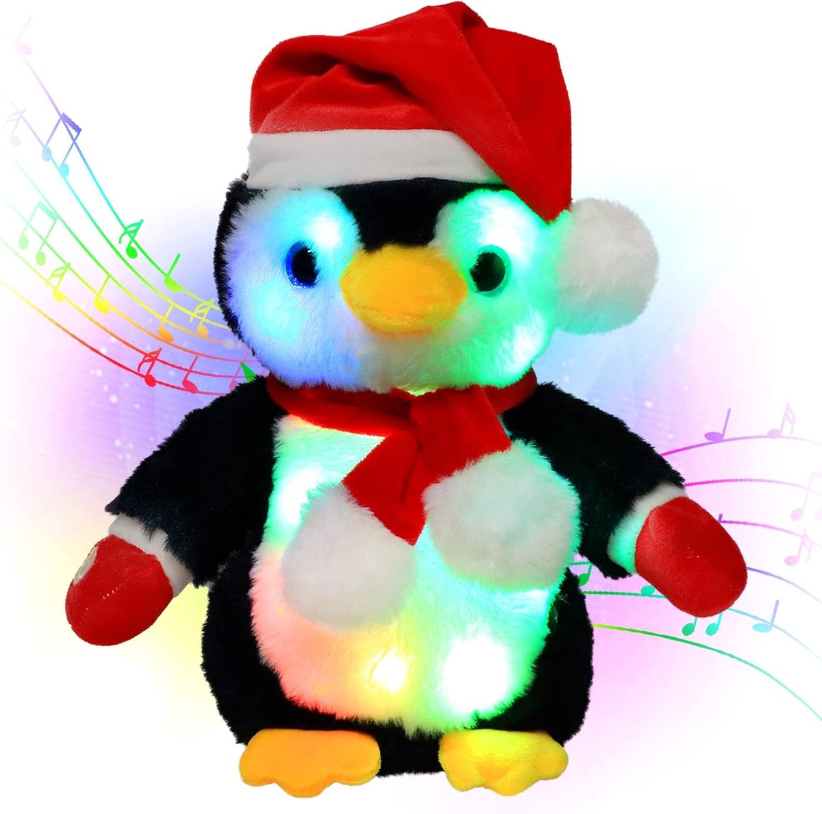 Lichtgevend Muzikaal Pluchen Pinguïn Speelgoed met Liedjes voor Kinderen