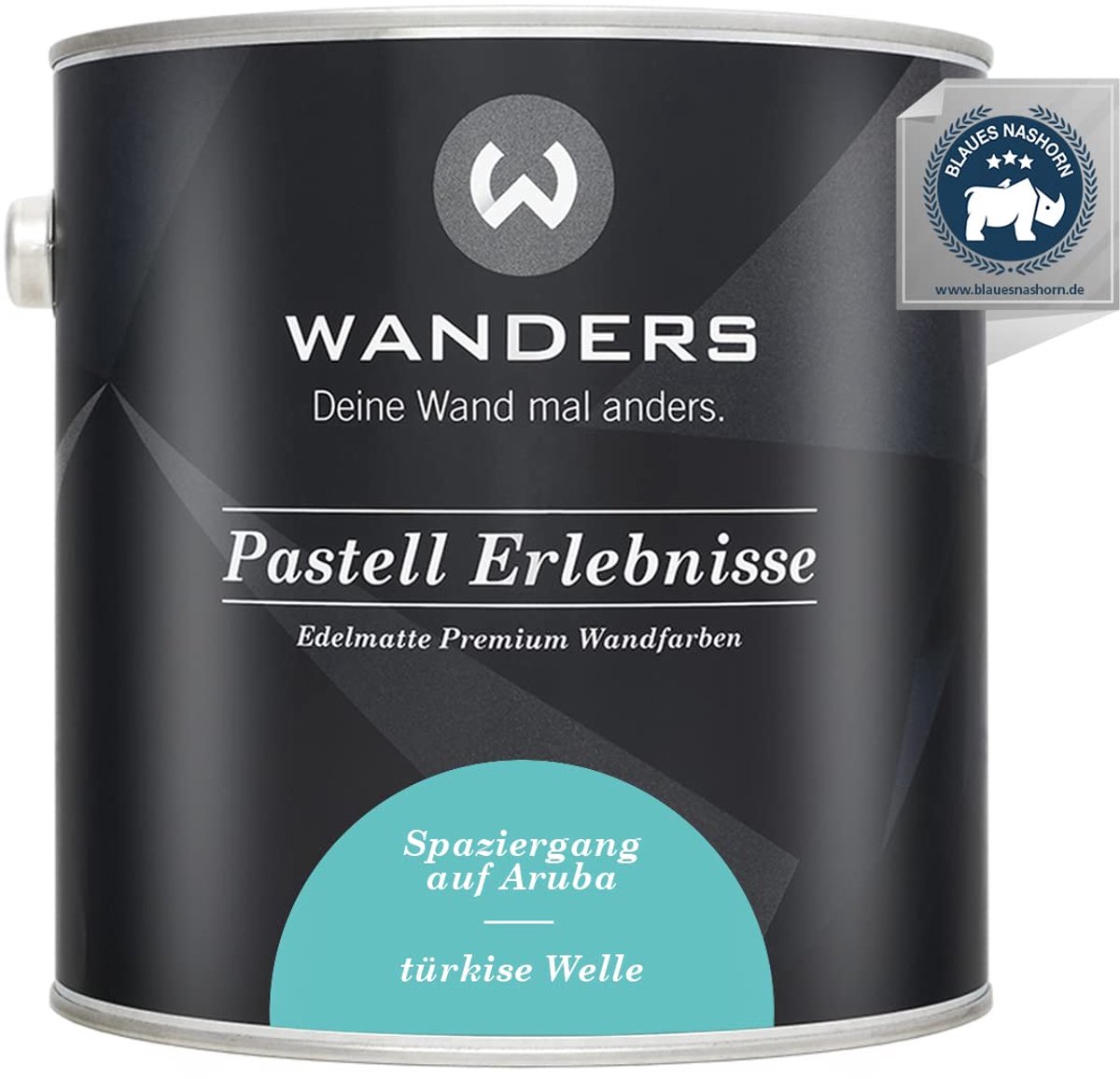 Wanders Muurverf - Edelmatte Krijtverf voor Hout en Meubels - Licht Turkoois - 2,5L