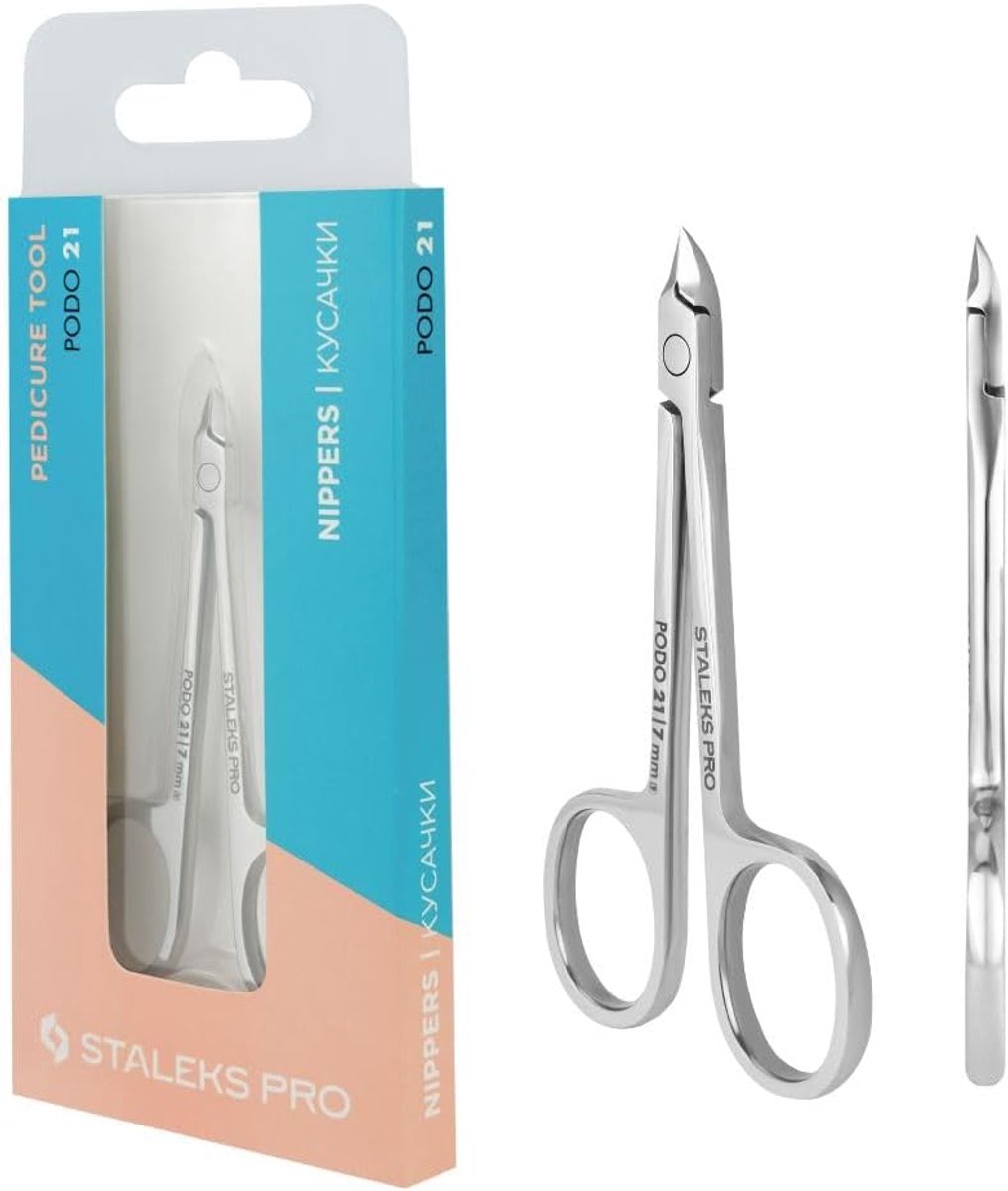 Nagelschaar voor Teennagels - 21 mm Lengte, 7 mm Snijopening, Roestvrij Staal