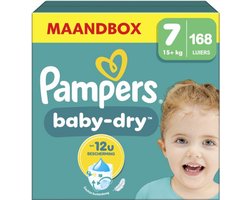 Pampers - Baby Dry - Maat 7 - Mega Maandbox - 168 stuks - 15+ KG