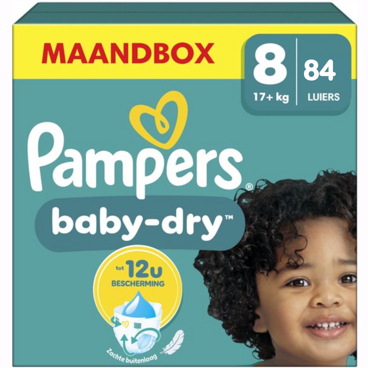 Pampers Baby-Dry Maandbox maat 8