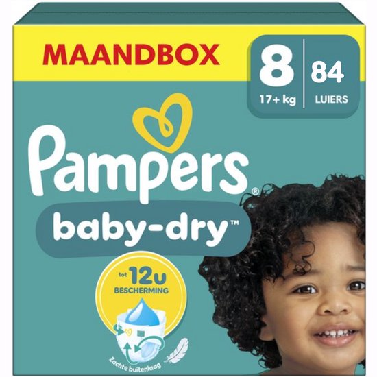 Pampers - Baby Dry - Maat 8 - Maandbox - 84 Stuks - 17+ KG