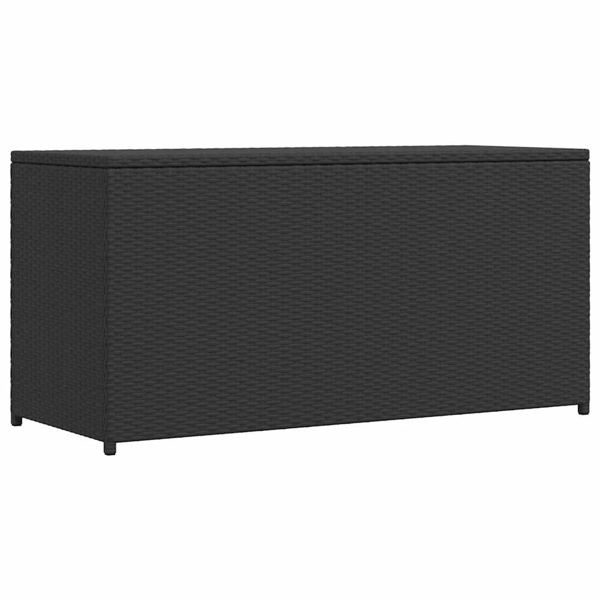Bol.com vidaXL - Tuinbox - 120x50x60 - cm - poly - rattan - zwart aanbieding