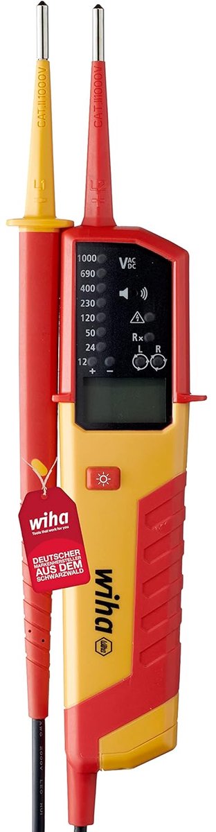 Spannings- en Continuïteitstester voor eMobility 1000V AC/1500V DC CAT IV