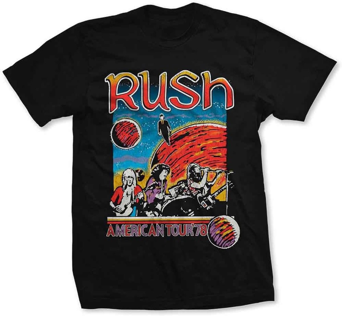 Band T-shirt - Muziek Shirt - Casual Kleding - Officiële Tour Print - 24x22x2cm - Zwart
