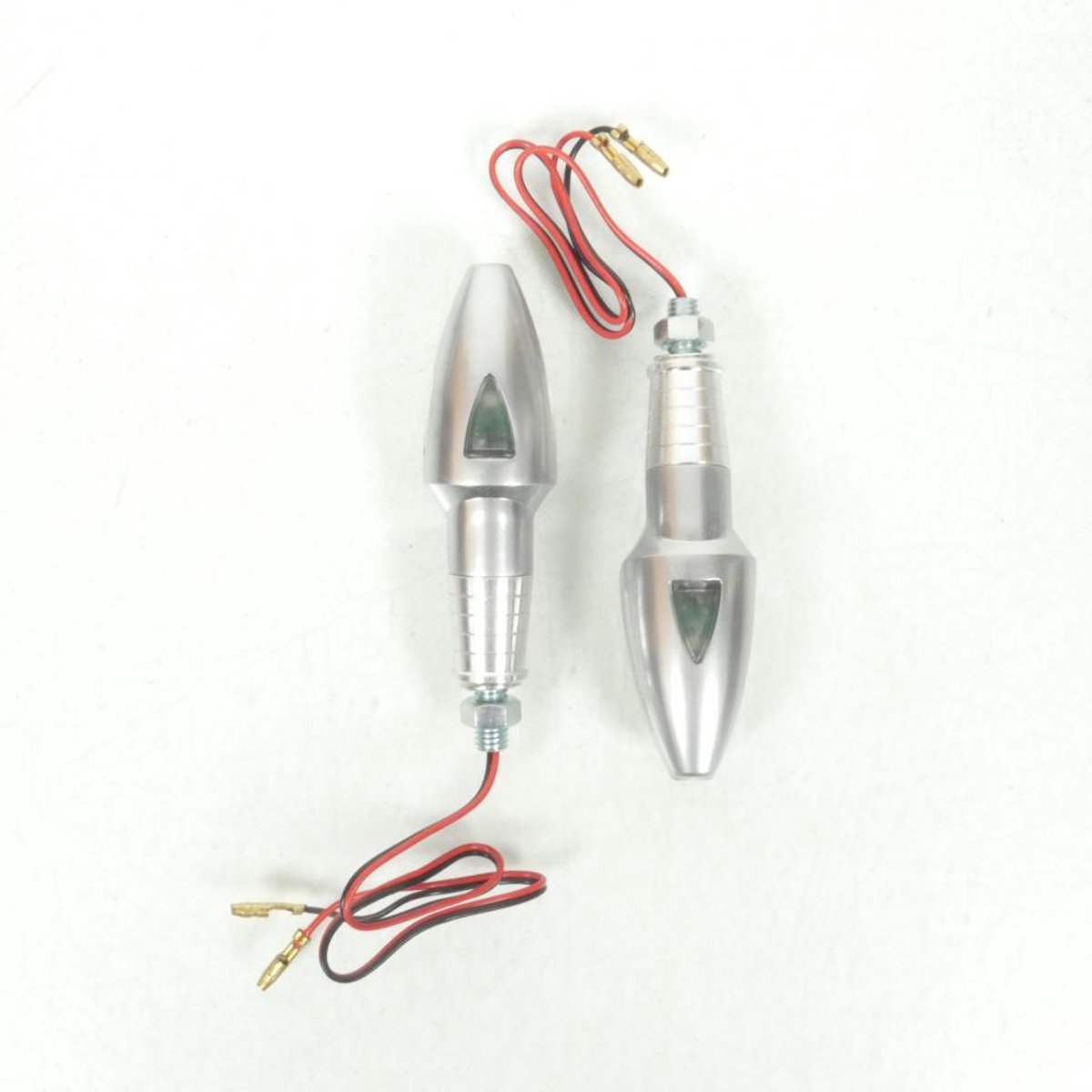 Paire Clignotant Led 12V 0.7W Gris argent pour moto Kawasaki R016 ARG Neuf