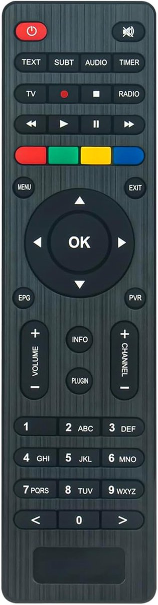 Universele Vervangende Afstandsbediening voor DVB-S2/T2/C Ontvangers en Combo Decoders