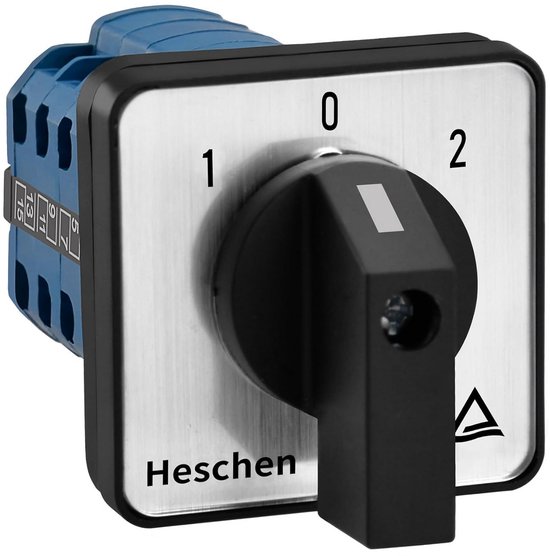 Jadeshay Draaischakelaar – 5 Standen & 8 Klemmen – 20A – Nokkenomschakelaar Voor Industriële Toepassingen – Vlamvertragend & Slijtvast