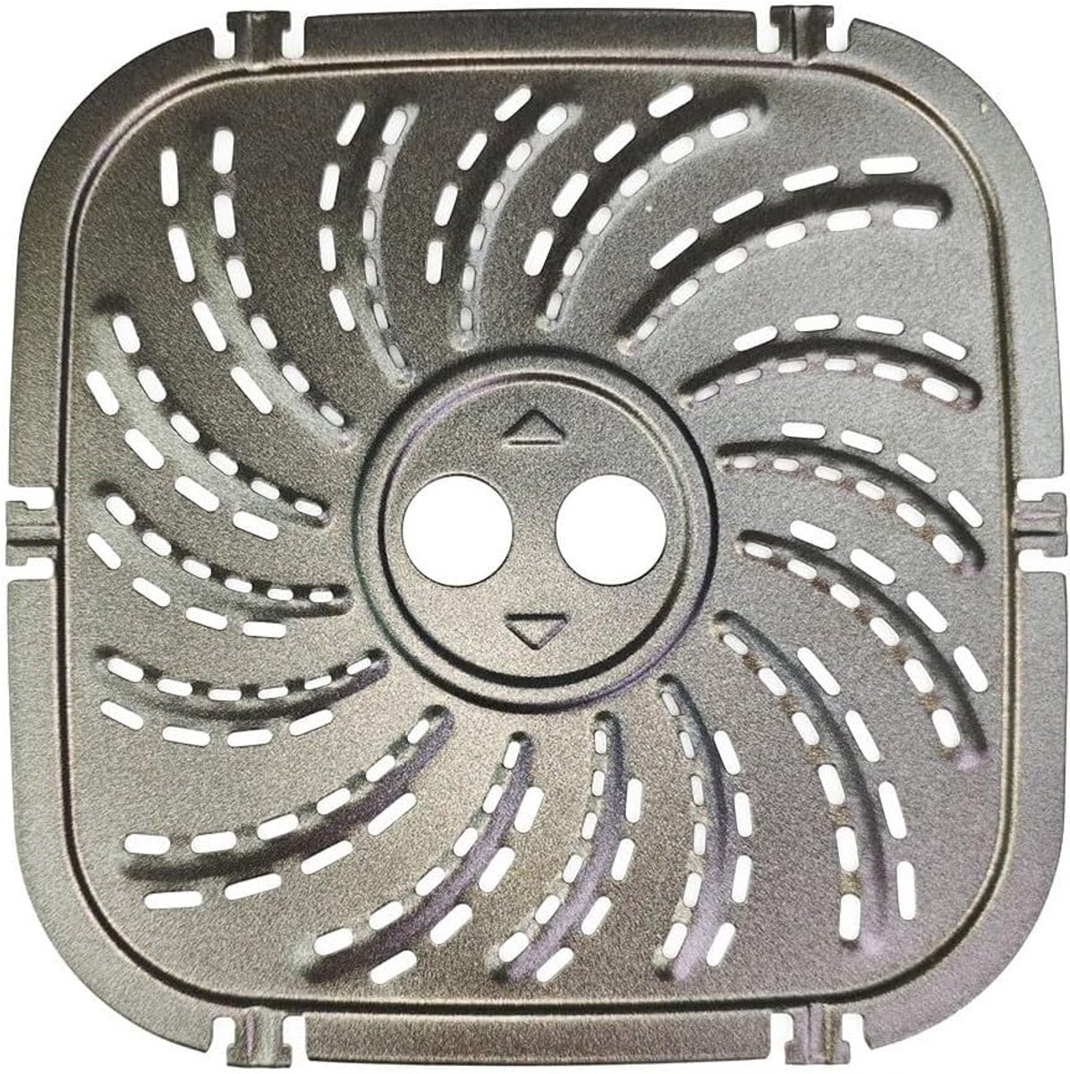 Airfryer Bakplaat met Dubbele Laag en Antiaanbaklaag 22x22 cm