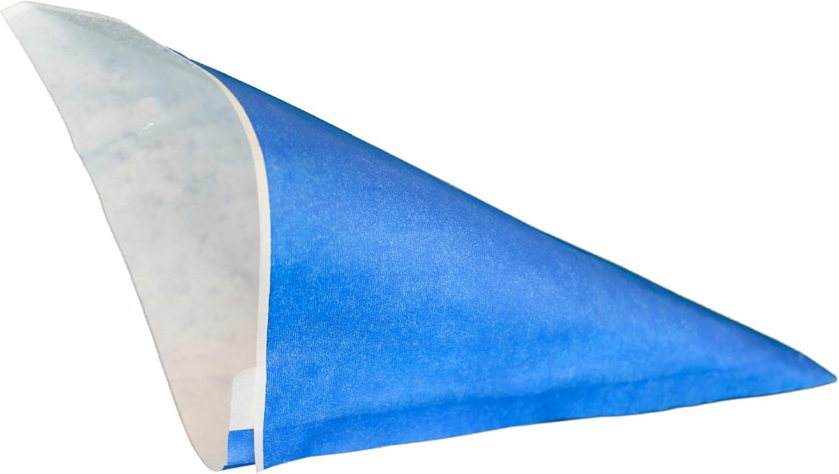 Papiertassen met Puntbodem Blauw - 100 Stuks