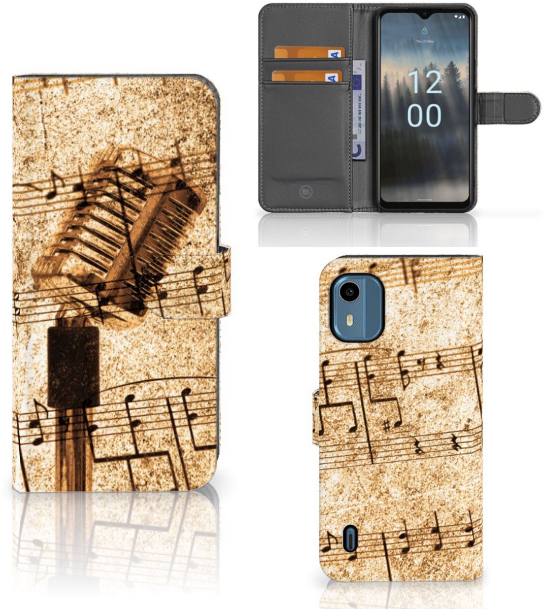 Nokia C12 Telefoonhoesje met foto Bladmuziek