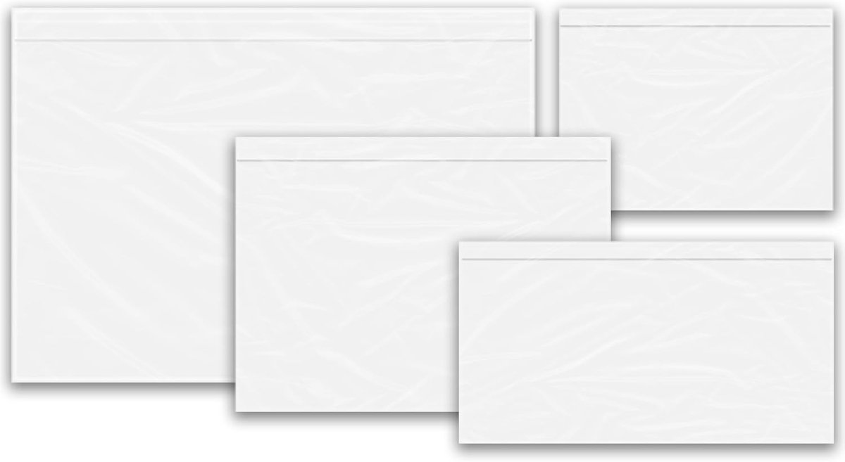 Transparante Zelfklevende Document Enveloppen - Verkrijgbaar in A6, A5, A4 en DL - Ideaal voor Leveringsbonnen - Per Partij van 100 tot 1000
