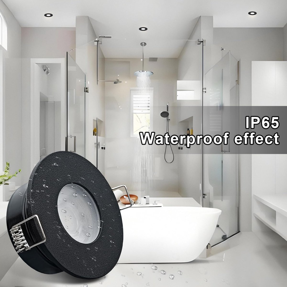 Waterdichte Inbouwspot 5W GU10 - 6000K Koel Wit LED - IP65 Voor Badkamer, Keuken & Woonkam