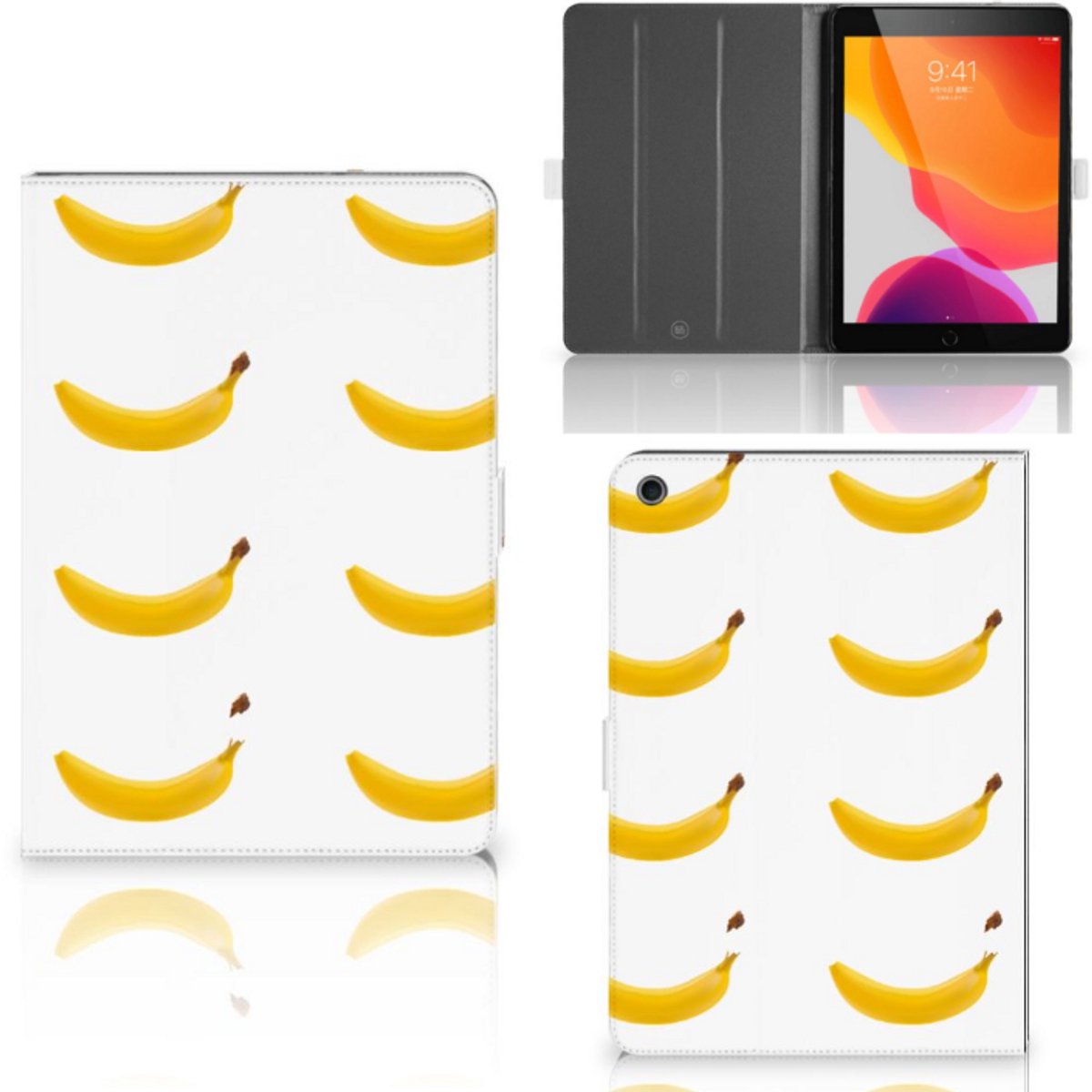 iPad 10.2 2019 | iPad 10.2 2020 | 10.2 2021 Tablet Stand Case Banana