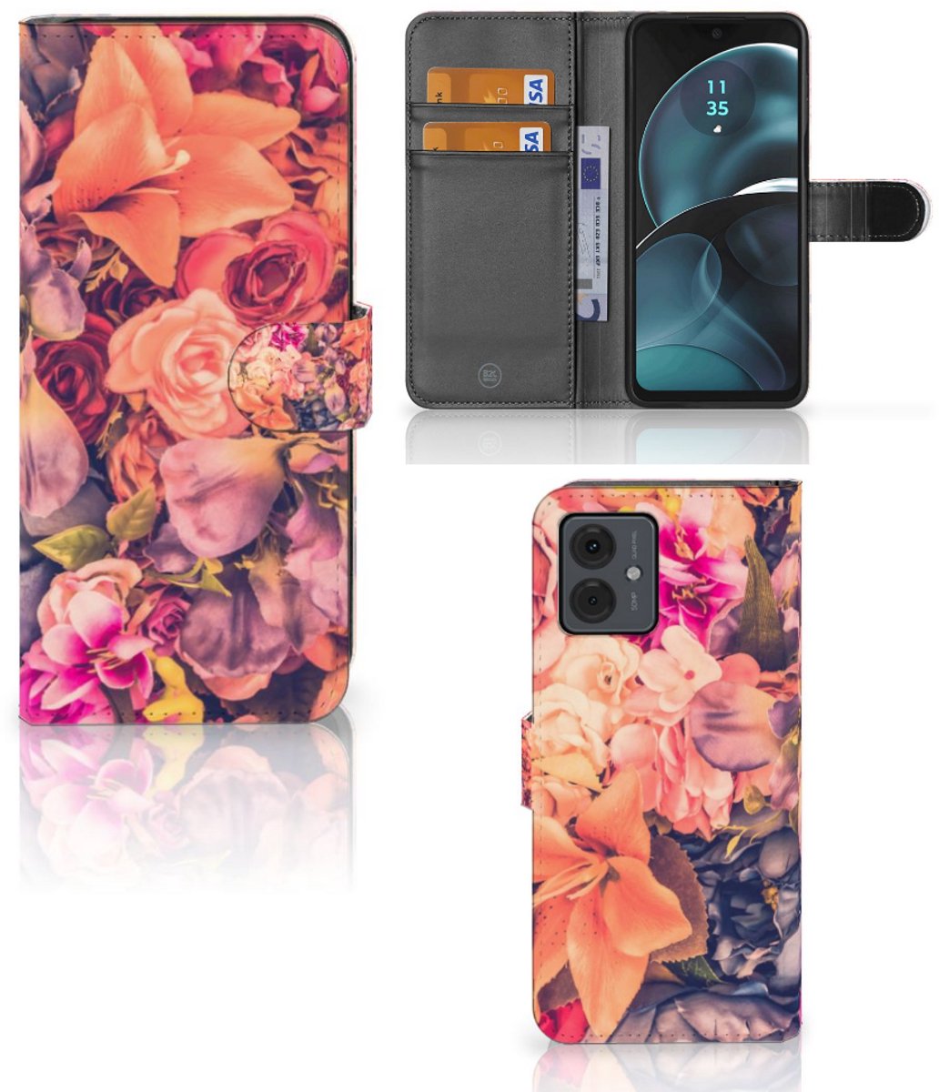 Motorola Moto G14 Hoesje Bosje Bloemen